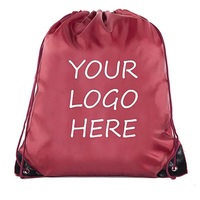 GAF Vente en gros en usine Sac à dos à cordon avec logo personnalisé Sac à cordon en polyester imperméable pour hommes et femmes