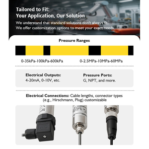 MACSENSOR 공장 비용 효율적인 압력 센서 0.5% 정확도 0~60MPa 범위 IP65 보호 기능을 갖춘 자동 감지 파이프라인용 - Product Image 5