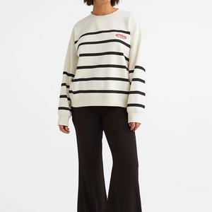 Sudaderas deportivas personalizadas de manga larga para mujer, sudaderas de cuello redondo de lana para mujer - Product Image 2