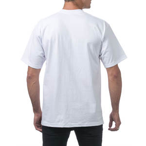 Moda Streetwear Pro Club Hombres Peso pesado Algodón Manga corta Cuello redondo Camiseta Estilo hip-hop Logotipo personalizado Camiseta para hombres - Product Image 6