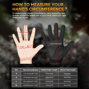 Guantes tácticos transpirables con agarre antideslizante para entrenamiento de trabajo al aire libre y montar con opciones de personalización disponibles - Product Image 6