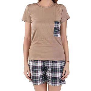 Ensemble décontracté deux pièces pour femme 2026 : T-shirt à manches longues et short en coton et polyester, respirant et écologique - Product Image 5