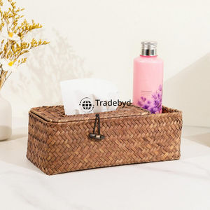 กล่องใส่กระดาษทิชชูสี่เหลี่ยมหรูหรา ทำจากหวายสาน พร้อมลวดลายสลัก สำหรับตกแต่งบ้านสไตล์โมเดิร์น จาก Tradebyd - Product Image 3