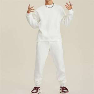 Ensemble de tenues chaudes Ensembles de vêtements d'automne et d'hiver pour hommes Col montant Sweat-shirt à fermeture éclair Pantalon Survêtements chauds Chemises de survêtement pour hommes - Product Image 1