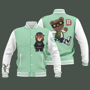 เสื้อแจ็คเก็ต Letterman Varsity ทรงเข้ารูป ดีไซน์ยอดนิยมจาก Code Textiles พิมพ์ลายตามสั่ง ป้องกันรังสียูวี กันลม บุขนสัตว์ เหมาะสำหรับฤดูหนาว สำหรับผู้ชาย - Product Image 6