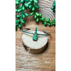 Donovan Skeets Kingman Turquoise & Sterling Silver Fashion Cuff Bracelet - Product Image 2
