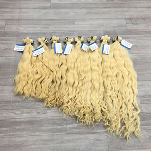 Gran Venta, Precio de Fábrica, Gran Stock, Extensiones de Cabello Rubio, Proveedores de Paquetes de Cabello Humano Virgen Vietnamita Teñido en Color 613 - Product Image 1