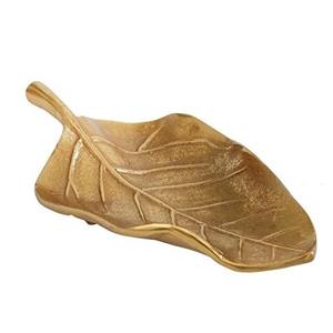 Élevez votre service avec ce bol en laiton massif en forme de feuille de haute qualité, fini dans une superbe couleur argent, couleur or également - Product Image 3