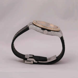 Reloj Mecánico de Lujo ETA con Moissanita Resistente al Agua, Probador de Diamantes, Bisel de Acero Inoxidable con Incrustaciones, Estilo Rapero, Diamantes VVS, Unisex - Product Image 5