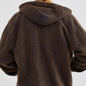 Nueva Colección, Sudaderas con Capucha para Hombre, 100% Poliéster, Lavado Ácido, Cierre de Cremallera, Servicio OEM, Secado Rápido, Alta Calidad - Product Image 2