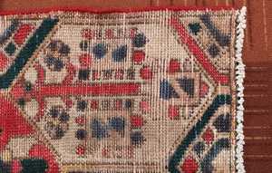 Alfombra de área de lana Oriental anudada a mano 5x6 Vintage personalizable patrón geométrico y antiguo diseño abstracto tradicional - Product Image 4