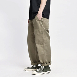 Pantalon cargo en toile personnalisé en gros, nouveau style décontracté, imperméable, respirant, design à 6 poches, léger, non tissé, pantalon haut de gamme - Product Image 2