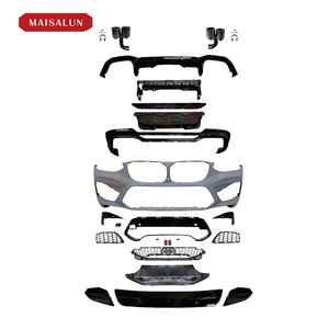Cho BMW <span class=keywords><strong>X4</strong></span> G02 2018 2021 Nâng Cấp Để X4M Phong Cách Bode Kit Với Phía Trước Bumper Phía Sau Khuếch Tán Xả Mẹo - Product Image 6
