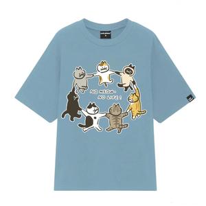 T-shirt unisexe décontracté 100% coton avec d'adorables motifs d'animaux Méthode de tissage non tissé de coupe décontractée pour les looks streetwear de tous les jours - Product Image 5