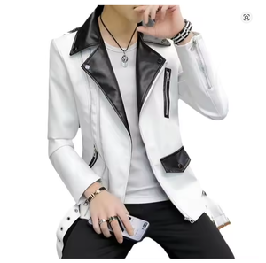 Nouveau modèle 2026 Veste en cuir pour homme et femme Nouvelle mode Veste en cuir pour homme Veste en cuir coupe-vent 2025 - Product Image 6