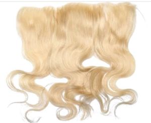 ลูกไม้สีบลอนด์หน้า 13X4 พื้นผิวธรรมชาติตรงและหยัก - Product Image 6