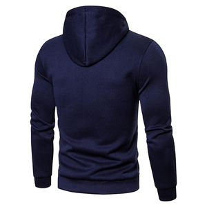 Sudadera con capucha de algodón 100 por ciento para hombre, sudadera holgada, Top bordado de Color sólido informal para primavera Otoño Invierno 450gsm - Product Image 3