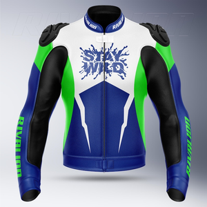 Chaqueta de Motociclismo de Cuero de Vaca/Canguro Perforado para Hombre, Modelo Runner 3, Certificación CE, Todas las Tallas y Colores - Product Image 1