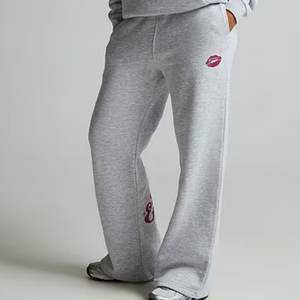 New Arrival Custom Printed Logo Gray <b>Sweatsuits</b> Full Length Tracksuits <b>For</b> <b>Women's</b> Outdoor Breathable Highstreet <b>Women</b> Jogger - Product Image 4