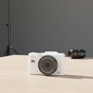 AF Dual Lens <b>Point</b> Shoot 18x Zoom CMOS Sensor Built-in LED Fill <b>Light</b> 5K Definition Smile Digital Camera - Product Image 2