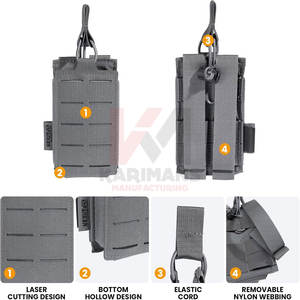 กระเป๋าใส่กระสุนยุทธวิธีระดับมืออาชีพสำหรับกีฬาเพนท์บอลระบบ MOLLE ปรับแต่งโลโก้ได้ - Product Image 3