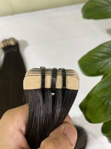 Cinta para extensiones de cabello, grado 12A, Natural, 100%, cabello humano virgen sin procesar, precio de fábrica - Product Image 3