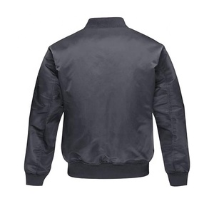 แจ็กเก็ตบอมเบอร์สำหรับผู้ชายเสื้อแจ็กเก็ตตกแต่งโลโก้งานปักลาย - Product Image 6