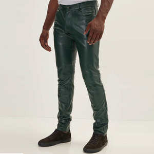 2025 New Latest Design Light Weight Faux <b>Leather</b> <b>Men</b> Jogger <b>Pants</b> Wholesale Price Trousers Customized Color Jogger Pent <b>Men</b> - Product Image 4