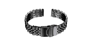 Unisex Luxury GD251 Black Stainless Steel <b>Watch</b> Band Strap 20-22mm Silver Adjustable Soft Waterproof Breathable Custom Logo - Product Image 4