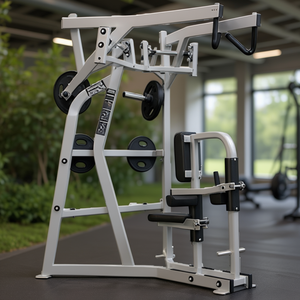 เครื่องบริหารกล้ามเนื้อหลังแบบ ISO-Lateral High Row Machine รุ่นปรับปรุงใหม่ ใช้แผ่นน้ำหนักเหล็ก สำหรับการฝึกความแข็งแรงของกล้ามเนื้อหลัง เหมาะสำหรับยิมและฟิตเนสสตูดิโอ - Product Image 3