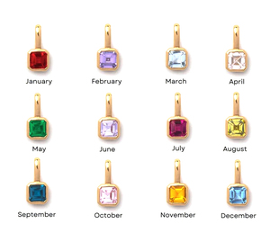 Améthyste Emerald Cut Charms 6mm Octogone Améthyste Or Vermeil Sterling Silver Collet Set Pendentifs Birthstone Solid Silver Charms - Product Image 6