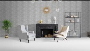 Carreaux muraux en céramique brillants aspect marbre gris 250 x 400 mm Carreaux muraux intérieurs de qualité supérieure - Product Image 2