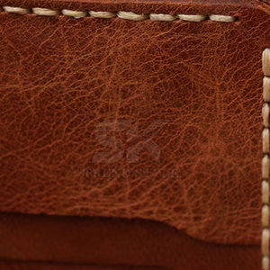 Clip para Billetes de Cuero Genuino de Alta Calidad, Delgado, de un Solo Color, para Venta en Línea - Product Image 4