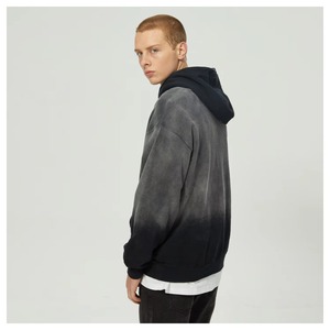 Logo personnalisé de haute qualité sweats à capuche hommes sweat à capuche lourd unisexe 100% coton lavé à l'acide dégradé surdimensionné sweat à capuche personnalisé 2025 - Product Image 6