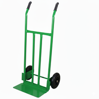 Chariot à main pliable industriel robuste à deux roues KY-502, chariot de transport portable en acier durable, capacité de 200 kg, verrouillable, pour entrepôt