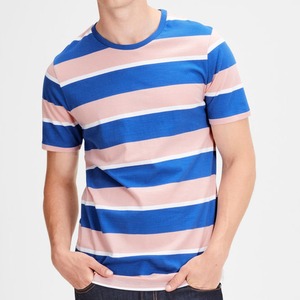 Nouveau style T-shirt décontracté de sport pour homme, col rond, manches courtes, imprimé personnalisé, 100 % coton respirant, anti-boulochage - Product Image 3