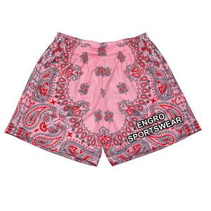 Shorts en maille à cordon de serrage, fabriqués directement au Pakistan, pour le basketball, tricotés, style printemps - Product Image 6