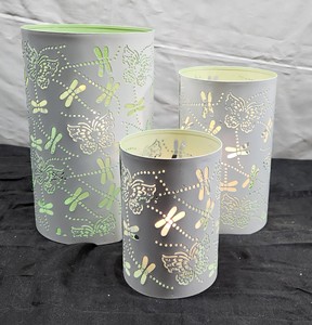 Portavelas Decorativo Sonnet, Hecho a Mano, Recubrimiento en Polvo Blanco, Hierro, Diseño Grabado en Forma de S/3, Impresión Digital, Decoración para el Hogar - Product Image 3