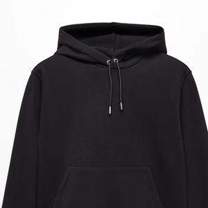 Sweat à capuche pour homme en tissu respirant, manches longues, avec logo personnalisé, vêtement décontracté, couleur unie, design pull-over pour l'hiver 2026 - Product Image 3