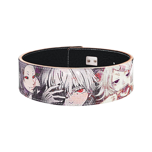 10MM Cross-Fit Powerlifting Ceinture Anime Imprimer En Cuir Gym Fitness Deadlift Formation Aluminium Levier Boucle Protection - Product Image 4