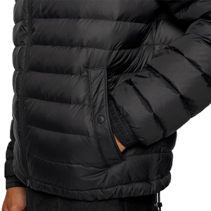 Vestes pour hommes matelassées de couleur noire unie très vendues Vestes rembourrées de grande taille en tissu respirant avec logo personnalisé pour hommes - Product Image 4