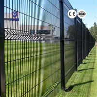 Clôture en treillis métallique 3D galvanisé vert avec revêtement PVC, sur mesure par le fabricant Sitong / Panneaux de clôture incurvés 3D