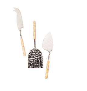 Cuchillo de Queso de Metal Decorativo Plateado, Hecho a Mano, Diseño Moderno y Lujoso, Juego de Cuchillos para Queso, Vajilla - Product Image 6