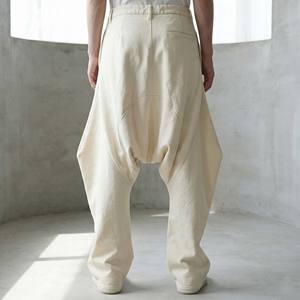 Men's Avant-Garde Customized Color <b>Drop</b> <b>Crotch</b> <b>Jogger</b> Sweatpants Loose Fit High Fashion Monochromatic Streetwear Wide Leg Baggy - Product Image 6