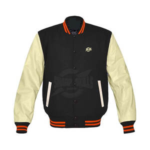Veste à col montant Letterman décontractée de qualité supérieure pour hommes vêtements en gros - Product Image 1