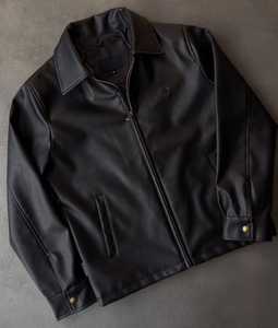 Chaqueta de Mezclilla y Cuero Unisex de Alta Calidad Personalizable, 100% Algodón, Estilo Casual para Invierno con Logotipo Bordado - Product Image 1