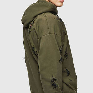 Sudadera con capucha desgastada térmica High Street Fashion para hombre New Pakistan Factory Outfit Venta caliente para la temporada de invierno - Product Image 3