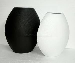 Jarrones Plegados de Lujo Vanguardistas, Jarrón Artístico Creativo en Blanco y Negro con Textura 3D, Cerámica Geométrica para Vestíbulo de Hotel y Sala de Estar - Product Image 4