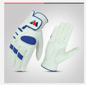 Gants de golf en cuir véritable pour hommes, main gauche et droite, doux et respirants, avec étiquetage de marque personnalisé - Product Image 1