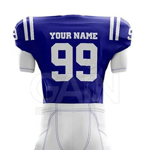 Tenues de football américain à manches courtes respirantes pour adultes, personnalisables, MOQ faible, haute qualité, uniformes d'équipe pour hommes - Product Image 5